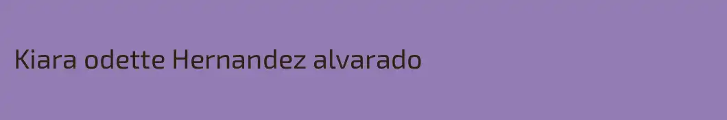 Kiara odette Hernandez alvarado